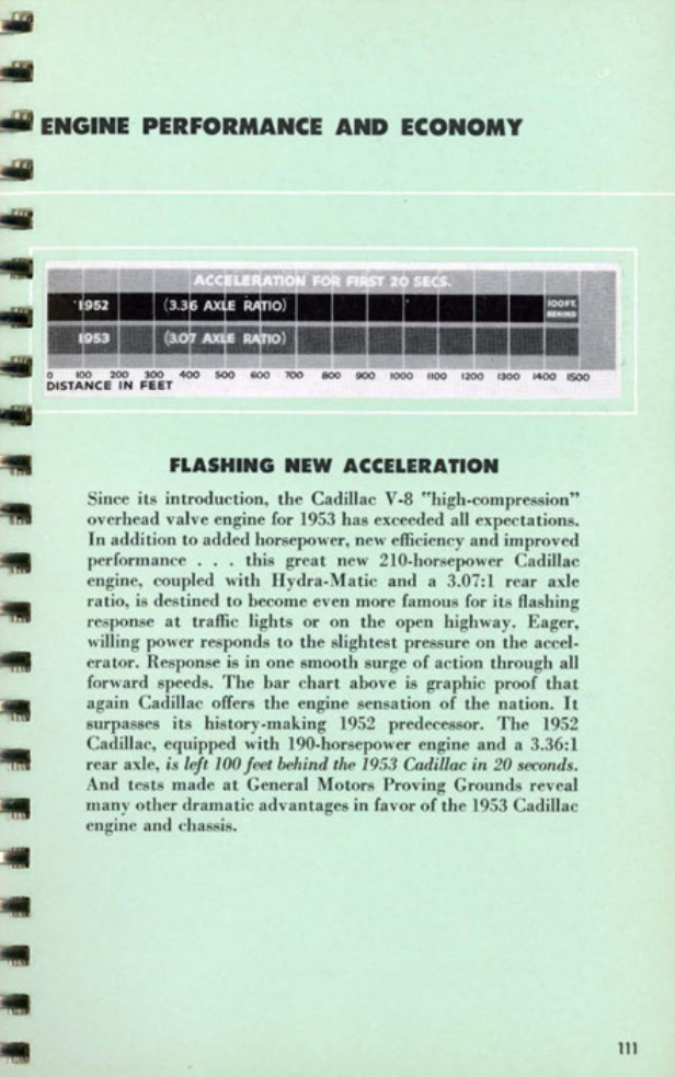 1953 Cadillac Salesmans Data Book Page 117